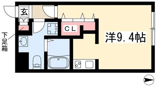 Branche桜山Ⅲ【206号室】の間取り