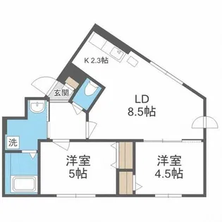 シュエット【3階】の間取り