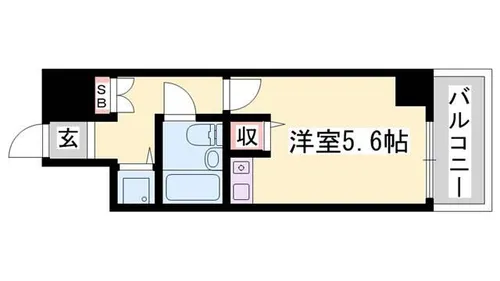 藤和シティコア姫路駅前【905号室】の間取り
