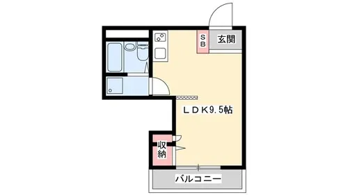 ハイツ日山【3-3号室】の間取り