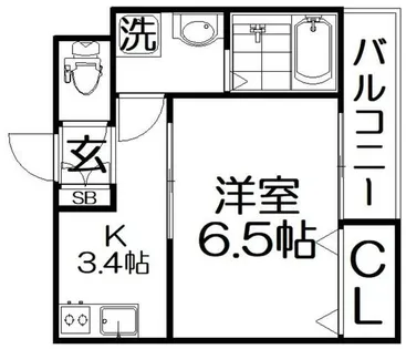 ウィルコート氷野【2階】の間取り