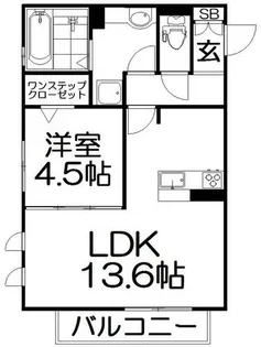 メゾン倉治【303号室】の間取り