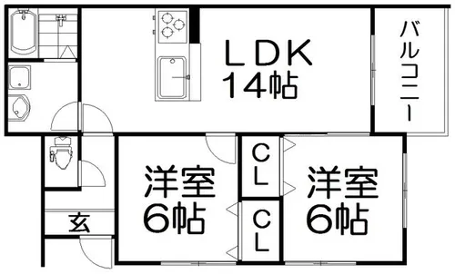 グランシャリオ【1階】の間取り