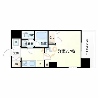 東明マンション新東【8階】の間取り
