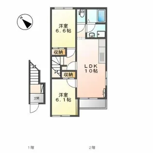 エルピーノ【2階】の間取り