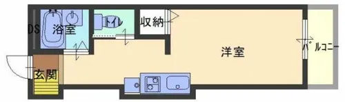ジュネス伊伝居【402号室】の間取り
