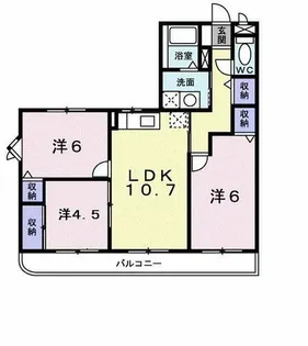 ローレル ハイツ【3階】の間取り