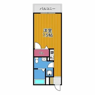 キャッスル山村A棟【2階】の間取り