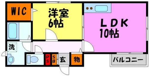 ラ・カーサ夙川【102号室】の間取り