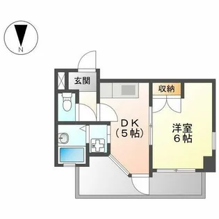 グレースホリベ5【208号室】の間取り