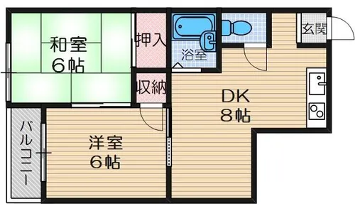 リバーライフ三島【3階】の間取り
