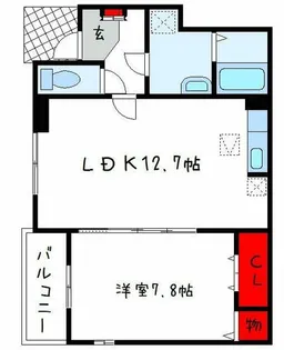 オールドウェル【1階】の間取り