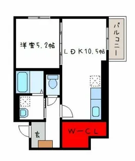 アウローラ八尾【1階】の間取り