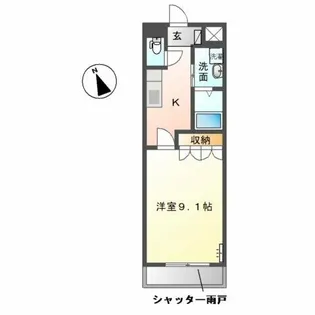 フォルティア【1階】の間取り