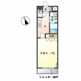 フォルティア【1階】の間取り