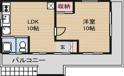 関本マンション【6階】の間取り