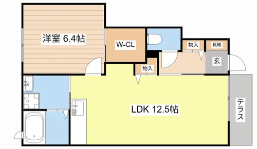 サンライズ 平田【0101号室】の間取り