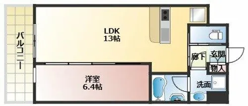 プレジオ梅田【14階】の間取り