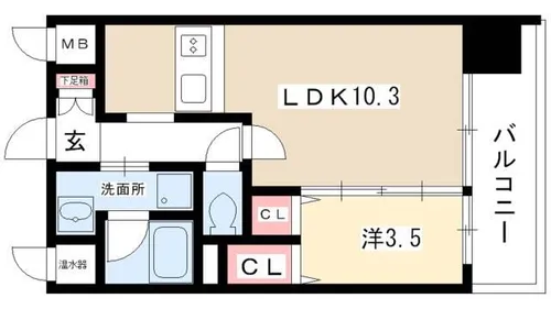 東桜コート【9階】の間取り