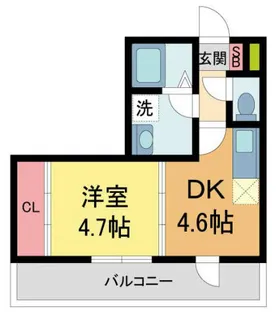 パークステージ夙川【305号室】の間取り