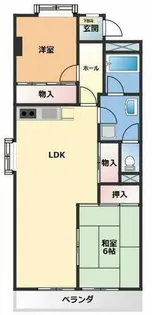 OS・SKYマンション植田南【3階】の間取り