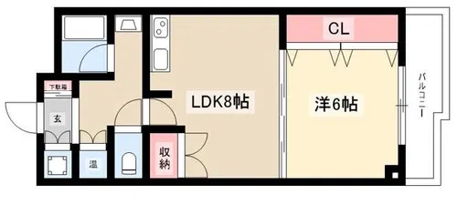 池下ホームズ【404号室】の間取り