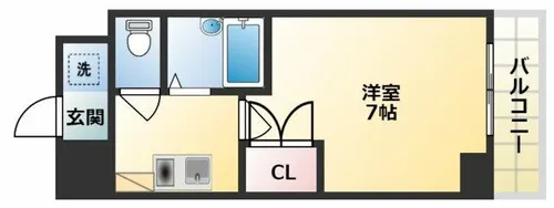 エストゥディオアヴァンサル【4階】の間取り