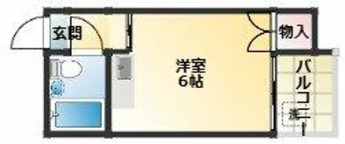 PALMIZIO平野西2【4階】の間取り