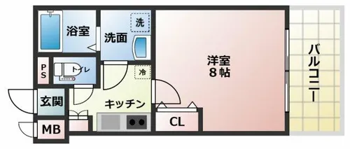 リヴィアス大阪EAST【5階】の間取り