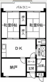 恒信ハイツ【2階】の間取り