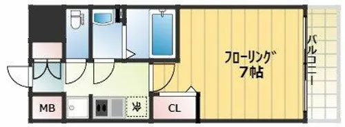 レシオス大阪城公園【6階】の間取り