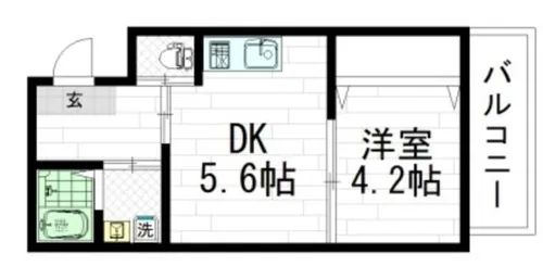 エム・ステージ勝山Ⅱ【1階】の間取り
