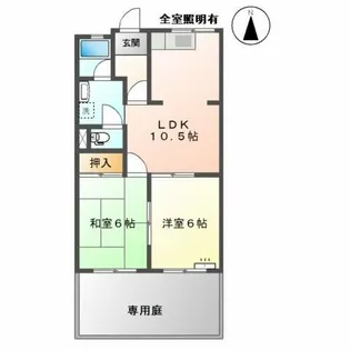 ハイツシュン【1階】の間取り