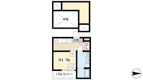 エミューロ【2階】の間取り