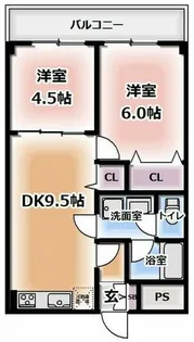 ウインド・ヒル香里Ⅰ【7階】の間取り