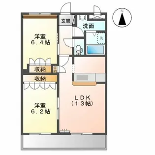 グリーンヒルズ【1階】の間取り