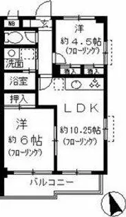グランドール大幸Ⅱ【4階】の間取り