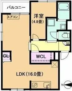 ウィステリア矢田(ウィステリアヤダ)【4階】の間取り