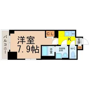 エスプレイス上前津レガシー【13階】の間取り