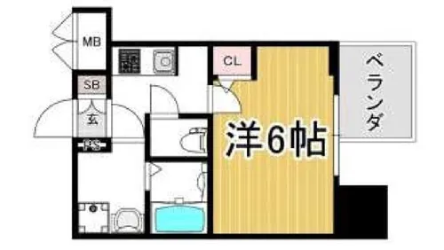 サムティ北浜EST【4階】の間取り