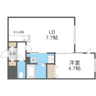 FUTABA SQUARE N21【4階】の間取り