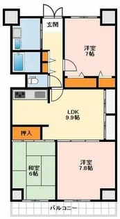 大阪府堺市中区辻之【マンション】の間取り