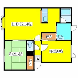 シャイニングコーポC【B号室】の間取り