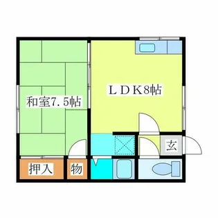 ピュアコート清和【22号室】の間取り
