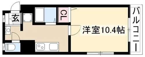 プライムコート東山【5F号室】の間取り