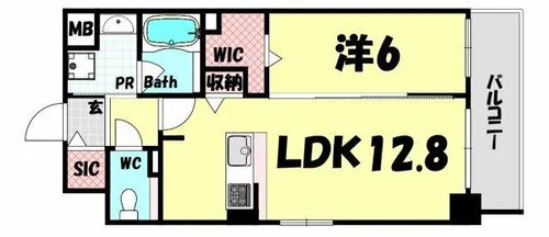 リベルタ元町通【6階】の間取り