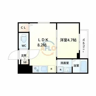 F asecia alcon【3階】の間取り