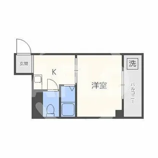 カルム四天王寺【8階】の間取り