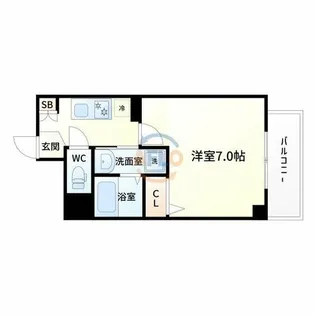 ラ・ヴィ江坂イースト【6階】の間取り