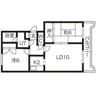 ローヤルハイツ東苗穂【3階】の間取り
